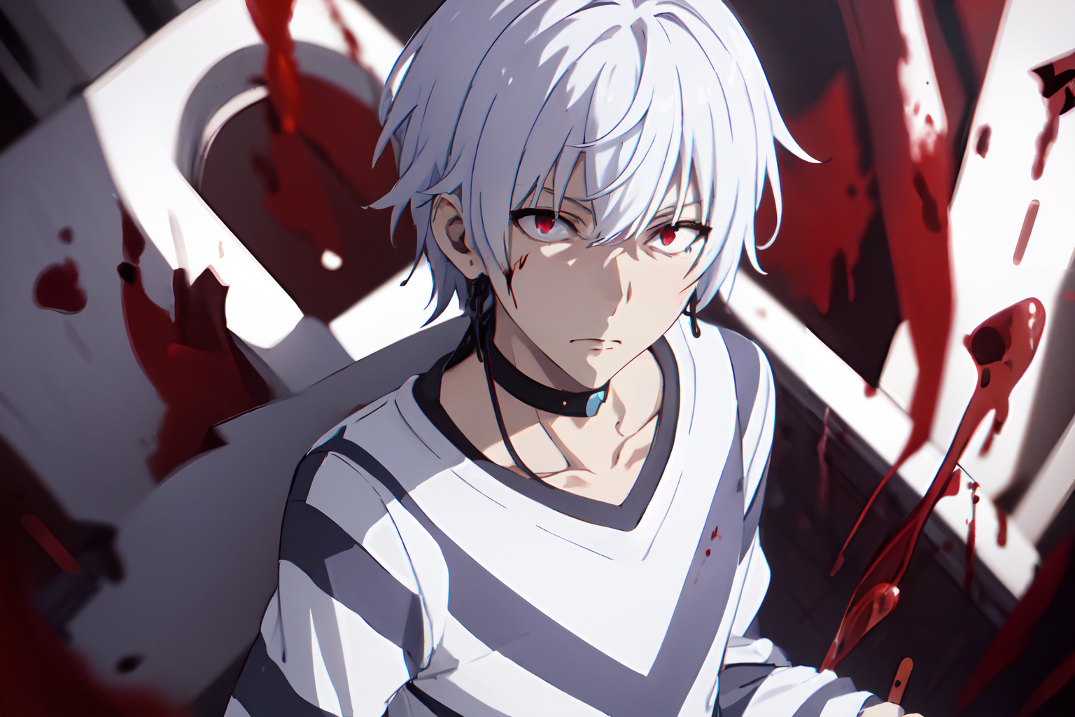 00469-3103396939-pha accelerator, 1boy, (red eyes_1.4),  accelerator (toaru majutsu no index), constricted pupils, white hair, shirt, solo, choke.png